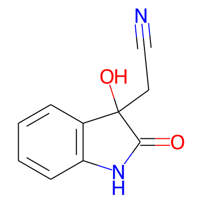 (-)-3-Cyanomethyl-3-hydroxy-1H-indol-2(3H)-one
