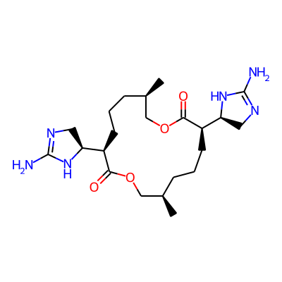 (3R,7R,11R,15R)-3,11-bis[(5R)-2-amino-4,5-dihydro-1H-imidazol-5-yl]-7,15-dimethyl-1,9-dioxacyclohexadecane-2,10-dione