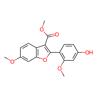 Methyl 2-(2-methoxy-4-hydroxyphenyl)-6-methoxy-3-benzofurancarboxylate