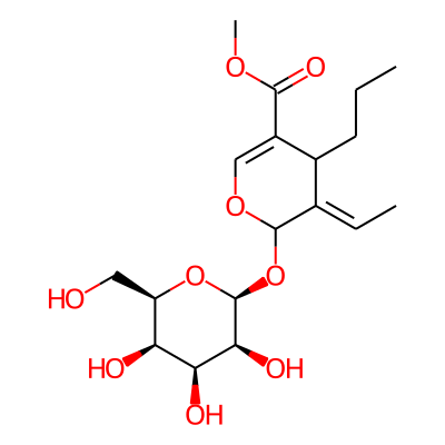 methyl (5E)-5-ethylidene-4-propyl-6-[(2S,3S,4S,5R,6R)-3,4,5-trihydroxy-6-(hydroxymethyl)oxan-2-yl]oxy-4H-pyran-3-carboxylate