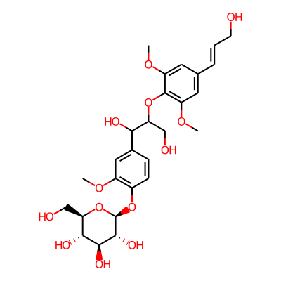 (2S,3R,4S,5S,6R)-2-[4-[1,3-Dihydroxy-2-[4-[(E)-3-hydroxyprop-1-enyl]-2,6-dimethoxyphenoxy]propyl]-2-methoxyphenoxy]-6-(hydroxymethyl)oxane-3,4,5-triol