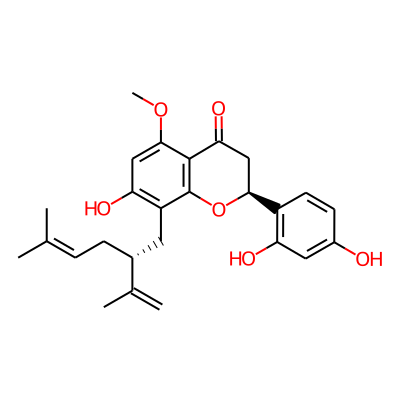 7,2',4'-Trihydroxy-8-lavandulyl-5-methoxyflavanone