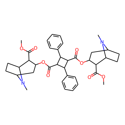 1,3-Cyclobutanedicarboxylic acid, 2,4-diphenyl-, bis[(1R,2R,3S,5S)-2-(methoxycarbonyl)-8-methyl-8-azabicyclo[3.2.1]oct-3-yl] ester, (1alpha,2alpha,3beta,4beta)-
