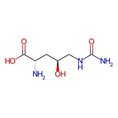 (2S,4S)-2-amino-5-(carbamoylamino)-4-hydroxypentanoic acid