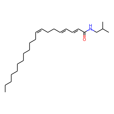 N-isobutyl-2e,4e,8z-eicosatrienamide