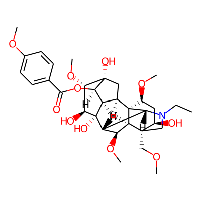 [(1S,2R,3R,4R,5R,6S,7S,8R,9R,10R,13R,14R,16S,17S,18R)-11-ethyl-5,7,8,14-tetrahydroxy-6,16,18-trimethoxy-13-(methoxymethyl)-11-azahexacyclo[7.7.2.12,5.01,10.03,8.013,17]nonadecan-4-yl] 4-methoxybenzoat