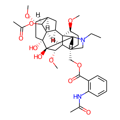 [(1S,2R,3R,4S,5R,6S,8R,9S,10S,13S,16S,17R,18S)-4-acetyloxy-11-ethyl-8,9-dihydroxy-6,16,18-trimethoxy-11-azahexacyclo[7.7.2.12,5.01,10.03,8.013,17]nonadecan-13-yl]methyl 2-acetamidobenzoate