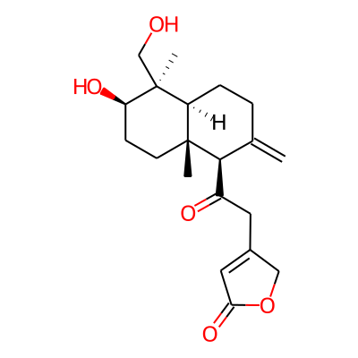 3-[2-[(1R,4aS,5R,6R,8aR)-6-hydroxy-5-(hydroxymethyl)-5,8a-dimethyl-2-methylidene-3,4,4a,6,7,8-hexahydro-1H-naphthalen-1-yl]-2-oxoethyl]-2H-furan-5-one