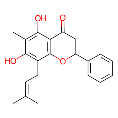 5,7-Dihydroxy-6-methyl-8-prenylflavanone