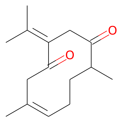 (6Z)-6,10-dimethyl-3-propan-2-ylidenecyclodec-6-ene-1,4-dione