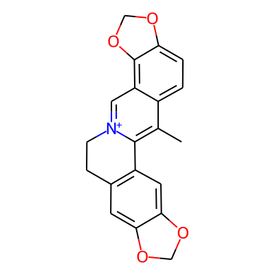 Bis(1,3)benzodioxolo(5,6-a:4',5'-g)quinolizinium, 6,7-dihydro-13-methyl-