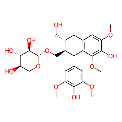 (2R,3R,4S,5R)-2-[[(1S,2R,3R)-7-hydroxy-1-(4-hydroxy-3,5-dimethoxyphenyl)-3-(hydroxymethyl)-6,8-dimethoxy-1,2,3,4-tetrahydronaphthalen-2-yl]methoxy]oxane-3,4,5-triol