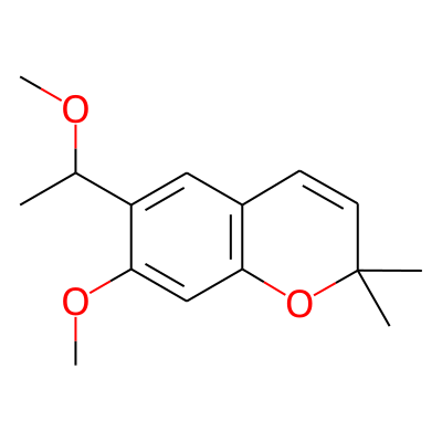 7-Methoxy-6-(1-methoxyethyl)-2,2-dimethyl-2H-1-benzopyran