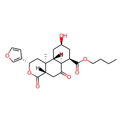 butyl (2S,4aS,6aS,7R,9R,10aR,10bS)-2-(furan-3-yl)-9-hydroxy-10b-methyl-4,6-dioxo-1,2,4a,5,6a,7,8,9,10,10a-decahydrobenzo[f]isochromene-7-carboxylate