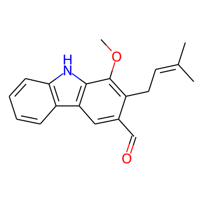 1-Methoxy-2-(3-methylbut-2-en-1-yl)-9H-carbazole-3-carbaldehyde
