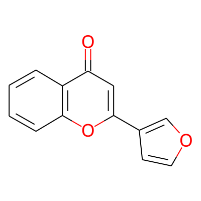 4H-1-Benzopyran-4-one, 2-(3-furanyl)-