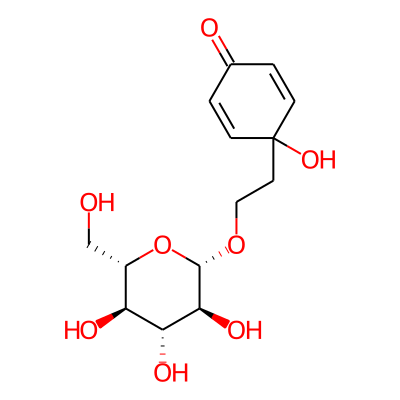 4-hydroxy-4-[2-[(2S,3S,4R,5R,6S)-3,4,5-trihydroxy-6-(hydroxymethyl)oxan-2-yl]oxyethyl]cyclohexa-2,5-dien-1-one