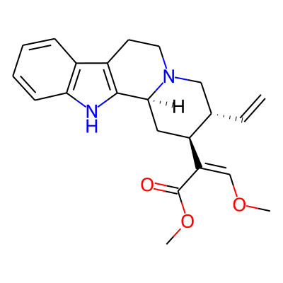 Indolo[2,3-a]quinolizine-2-acetic acid, 3-ethenyl-1,2,3,4,6,7,12,12b-octahydro-alpha-(methoxymethylene)-, methyl ester, (alphaE,2S,3R,12bS)-