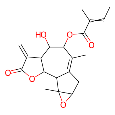 (7-Hydroxy-9,14-dimethyl-5-methylidene-4-oxo-3,13-dioxatetracyclo[8.4.0.02,6.012,14]tetradec-9-en-8-yl) 2-methylbut-2-enoate