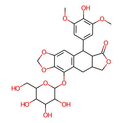 9-(4-hydroxy-3,5-dimethoxyphenyl)-4-[3,4,5-trihydroxy-6-(hydroxymethyl)oxan-2-yl]oxy-5a,6,8a,9-tetrahydro-5H-[2]benzofuro[6,5-f][1,3]benzodioxol-8-one