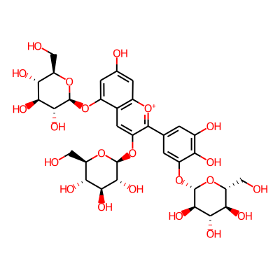 Delphinidin 3,5,3'-triglucoside