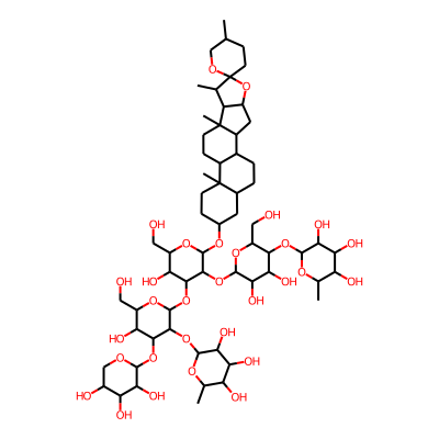 3beta-(alpha-L-Rhamnosyl-(1-2),beta-D-glucopyranosyl-(1-3)-beta-D-glucopyranosyl(beta-D-xylopyranosyl-(1-4)-alpha-L-rhamnopyranosyl-(1-2))-beta-D-glucopyranosyl)-25R-5alpha-spirostane