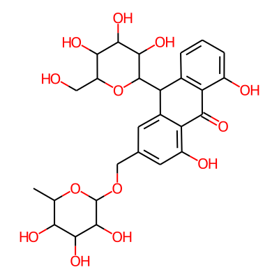 1,8-dihydroxy-10-[3,4,5-trihydroxy-6-(hydroxymethyl)oxan-2-yl]-3-[(3,4,5-trihydroxy-6-methyloxan-2-yl)oxymethyl]-10H-anthracen-9-one
