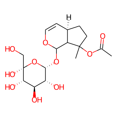 [(4aR)-7-methyl-1-[(2S,3R,4R,5S,6R)-3,4,5,6-tetrahydroxy-6-(hydroxymethyl)oxan-2-yl]oxy-4a,5,6,7a-tetrahydro-1H-cyclopenta[c]pyran-7-yl] acetate