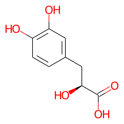 Benzenepropanoic acid, alpha,3,4-trihydroxy-, (aS)-