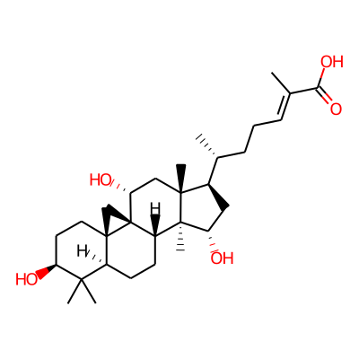 (E,6R)-2-methyl-6-[(1R,3R,6S,8R,11S,12S,13S,15R,16R,18R)-6,13,18-trihydroxy-7,7,12,16-tetramethyl-15-pentacyclo[9.7.0.01,3.03,8.012,16]octadecanyl]hept-2-enoic acid