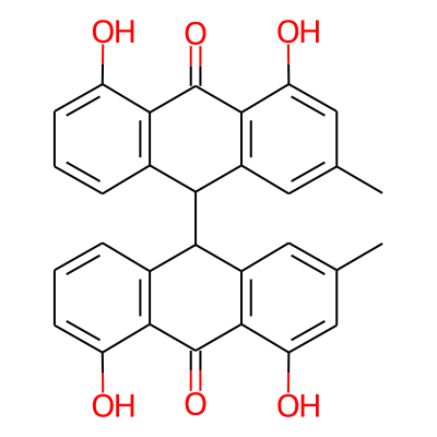 10-(4,5-dihydroxy-2-methyl-10-oxo-9H-anthracen-9-yl)-1,8-dihydroxy-3-methyl-10H-anthracen-9-one