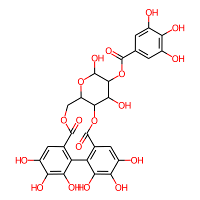 (3,4,5,11,13,21,22,23-Octahydroxy-8,18-dioxo-9,14,17-trioxatetracyclo[17.4.0.02,7.010,15]tricosa-1(23),2,4,6,19,21-hexaen-12-yl) 3,4,5-trihydroxybenzoate