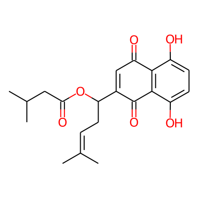 [1-(5,8-Dihydroxy-1,4-dioxonaphthalen-2-yl)-4-methylpent-3-enyl] 3-methylbutanoate