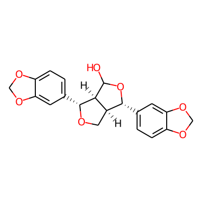 (3S,3aalpha,6aalpha)-3alpha,6alpha-Bis(1,3-benzodioxole-5-yl)tetrahydro-1H,3H-furo[3,4-c]furan-1-ol