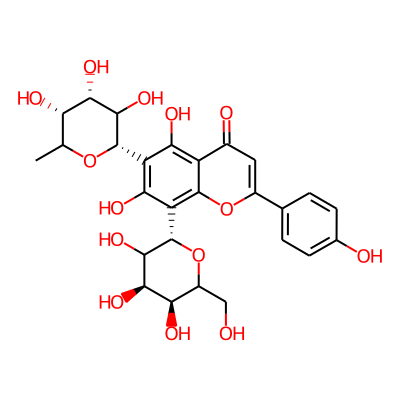 5,7-dihydroxy-2-(4-hydroxyphenyl)-8-[(2S,4R,5S)-3,4,5-trihydroxy-6-(hydroxymethyl)oxan-2-yl]-6-[(2S,4S,5R)-3,4,5-trihydroxy-6-methyloxan-2-yl]chromen-4-one