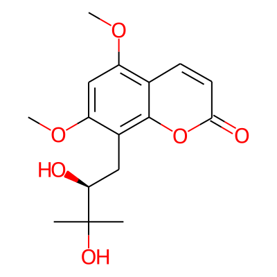 8-[(2S)-2,3-dihydroxy-3-methylbutyl]-5,7-dimethoxychromen-2-one
