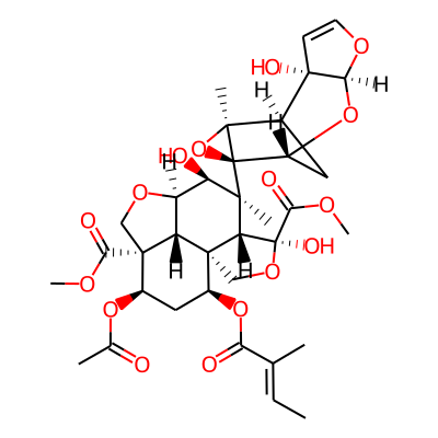 dimethyl (1S,4S,5R,6S,7S,8R,11S,12R,14S,15R)-12-acetyloxy-4,7-dihydroxy-6-[(1R,2S,6S,8R,9R,11S)-2-hydroxy-11-methyl-5,7,10-trioxatetracyclo[6.3.1.02,6.09,11]dodec-3-en-9-yl]-6-methyl-14-[(E)-2-methylb