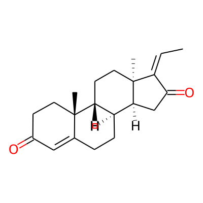 (8S,9R,10R,13R,14S,17Z)-17-ethylidene-10,13-dimethyl-1,2,6,7,8,9,11,12,14,15-decahydrocyclopenta[a]phenanthrene-3,16-dione