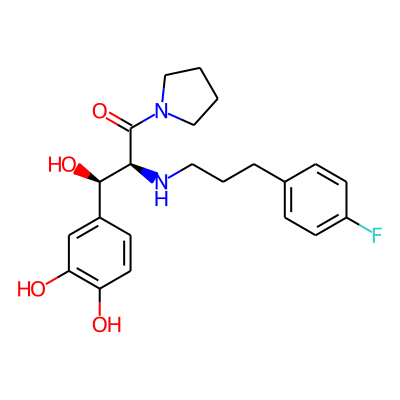 (2S,3R)-3-(3,4-dihydroxyphenyl)-2-[3-(4-fluorophenyl)propylamino]-3-hydroxy-1-pyrrolidin-1-ylpropan-1-one
