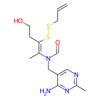 N-[(4-amino-2-methylpyrimidin-5-yl)methyl]-N-[(Z)-5-hydroxy-3-(prop-2-enyldisulfanyl)pent-2-en-2-yl]formamide