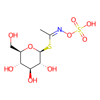 1-S-[(1Z)-N-(sulfooxy)ethanimidoyl]-1-thio-beta-D-glucopyranose