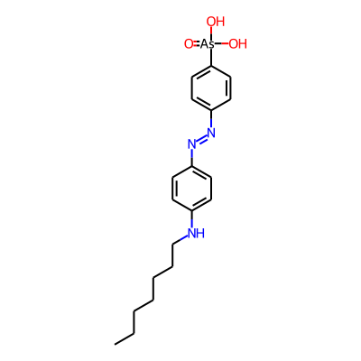 p-((p-(Heptylamino)phenyl)azo)benzenearsonic acid