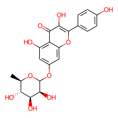 3,5-dihydroxy-2-(4-hydroxyphenyl)-7-[(3S,4S,5S,6R)-3,4,5-trihydroxy-6-methyloxan-2-yl]oxychromen-4-one