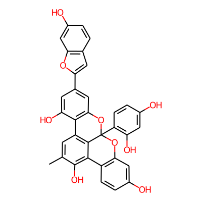 1-(2,4-Dihydroxyphenyl)-17-(6-hydroxy-1-benzofuran-2-yl)-11-methyl-2,20-dioxapentacyclo[11.7.1.03,8.09,21.014,19]henicosa-3(8),4,6,9,11,13(21),14,16,18-nonaene-5,10,15-triol