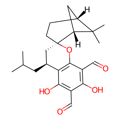 (1'R,2R,4S,5'R)-5,7-dihydroxy-6',6'-dimethyl-4-(2-methylpropyl)spiro[3,4-dihydrochromene-2,2'-bicyclo[3.1.1]heptane]-6,8-dicarbaldehyde