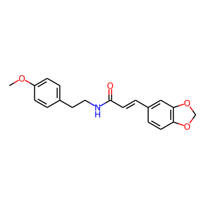 (E)-3-(1,3-benzodioxol-5-yl)-N-[2-(4-methoxyphenyl)ethyl]prop-2-enamide