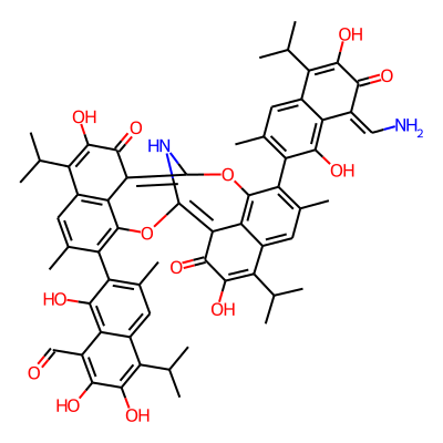 7-[20-[(8Z)-8-(aminomethylidene)-1,6-dihydroxy-3-methyl-7-oxo-5-propan-2-ylnaphthalen-2-yl]-4,15-dihydroxy-8,19-dimethyl-3,14-dioxo-5,16-di(propan-2-yl)-11,22-dioxa-23-azahexacyclo[10.10.1.12,6.113,17