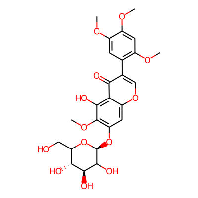 Caviunin 7-O-glucoside