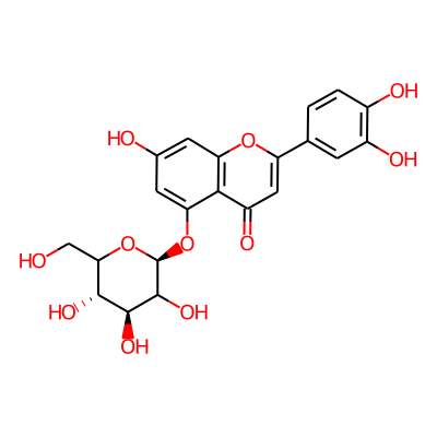 2-(3,4-dihydroxyphenyl)-7-hydroxy-5-[(2S,4S,5S)-3,4,5-trihydroxy-6-(hydroxymethyl)oxan-2-yl]oxychromen-4-one