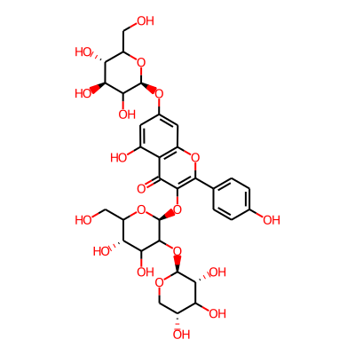 Kaempferol 3-sambubioside-7-glucoside